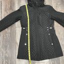 Gallery Quilt Hooded Jacket Black With Gold Hardware Size Small Photo 16