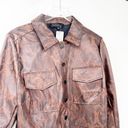 Eloquii NWT  Cropped Snakeskin Faux Leather Jacket 14 Brown Photo 4