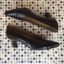 Saint Laurent Yves  Patent Leather Croc Heel Narrow Photo 3