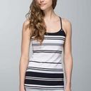 Lululemon  Power Y Tank *Luon Groovy Stripe Black 6 Photo 0