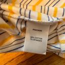 Pendleton  Stripe COTTON STRETCH V Neck‎ T SHIRT Top WHITE Yellow BLUE Women’s 1X Photo 6