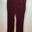 Ralph Lauren  RLR Maroon Corduroy Pants Straight Leg Size 12 Photo 0