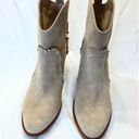 Joie New  Tan Suede Mathilde Ankle Boots with Western Fringe, Sz39 Photo 2