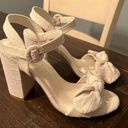 Altar'd State Beige/white Bow Heels! Photo 0