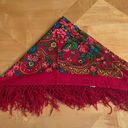 Vintage Red Shawl Photo 0