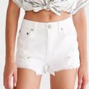 Aeropostale High Rise White Jean Shorts Photo 0