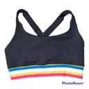 IVL Collective Black Striped Sports Bra size 6 Photo 1