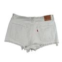 Levi’s Levi's 501 White Denim Button Fly Cutoff Shorts Distressed - Women's Size 31 Photo 1
