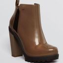 Melissa  Heeled Rubber Booties Brown & Black Size 6 Photo 0