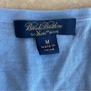 Brooks Brothers  Women Size M Lightweight Blue Merino Wool Crew Neck Sweater Photo 9