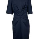 MM.LaFleur  Dress‎ Women 10 Navy Tilda Knee Length Pleated Sheath Pencil Business Photo 0