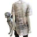 Z Supply  Camo Burnout Sheer Short Sleeve Tunic Shirt with Pocket Women's Size M Photo 2