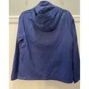 L.L.Bean  Women's Lightweight Windbreaker Small Nylon Rain Jacket Blue Hidden Hood Photo 1