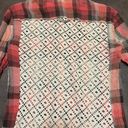 We The Free Plaid Lace Back Flannel Shirt Photo 4