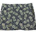 Divided  H&M EUC Black Green Pineapple Print Mini Skirt Sz 12 Photo 0