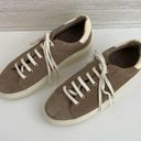 Joie  Brown Suede Platform Lace Up Fashion Sneakers Photo 2