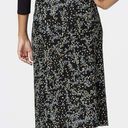 J.Jill  Boho Floral Gathered Vines Elastic Waist Knit Midi Skirt Size Large Photo 3