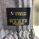 V. Fraas Cashmink by  scarf gray red black white plaid EUC Photo 1