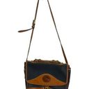 Dooney & Bourke VTG  90s Womens Bag All Weather Leather Crossbody Black Brown Photo 0