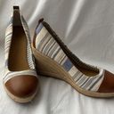 GH Bass |Kaitlyn Striped Espadrilles sz 8 Blue Photo 5