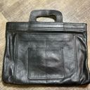 🐱THE LEATHER WORKS Black Leather Briefcase Bag Photo 0