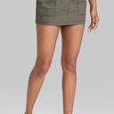 Wild Fable Cargo Olive Green Mini Skirt Small S Photo 0