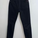 RE/DONE NWT  90s High Rise Loose In Jet Black With Rips Photo 3