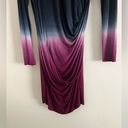 Young Fabulous and Broke  Audrina Drape-Front Dress in Cranberry Ombre tie dye Photo 4