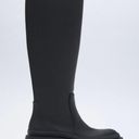 ZARA boots rubber rainboots heavy chunky knee high Photo 2