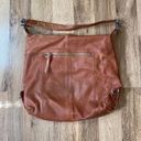 Chocolat Blu  Brown Convertible Leather Hobo Shoulder Bag EUC Pockets Photo 17