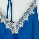 Frederick's of Hollywood  Baby Doll Royal‎ Blue Satin Size Medium Photo 3