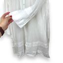 Donna Karan  Sleepwear White Babydoll Button Down Cotton Sleep Nightgown XS Photo 3