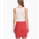 Rag and Bone  Moss Red Denim Mini Skirt Size S Photo 1