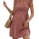 Rails  Red Ditsy Floral Anika Mini Dress Size Small Photo 0