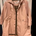 Coach  Patent Leather Raincoat With Signature Lining Orchid Pink Size L NEW Photo 1