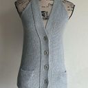 Vince  V-Neck Sweater Vest Gray Ss XS Photo 6