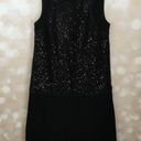 The Loft  Black Sequin Wool Blend Dress Size 2Tall Photo 0