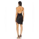 Amanda Uprichard x Revolve Samba Rose Dress in Black Silk Mini Dress Size Medium Photo 3