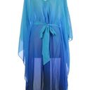 Gottex  Harmony Caftan S NWT Swim Coverup Ocean Blue Vacation Beach Resort Style Photo 2