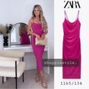 ZARA  Dress with draped neckline 1165/134 Photo 2