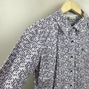 Ariat  Fitted Button Up Shirt Womens Size Medium Western Rodeo Triangle Print Photo 3