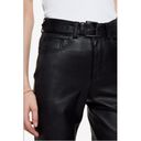 ANINE BING 💕💕 Connor Pant ~ 100% Leather Belted Straight Leg Black Small S NWT Photo 5