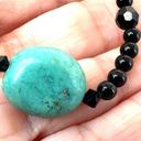 Onyx  and turquoise choker necklace Photo 5