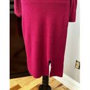 Chelsea28 Womens Sweater Dress Pink Stretch Midi Cold Shoulder Long Sleeve S New Photo 6