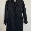 Cole Haan  Signature black trench Rain coat size S/P Photo 3