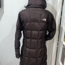 The North Face Quilted Brown Metropolis 600 Down Puffer Parka Jacket Photo 1