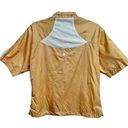 Sunice Sunita Women’s Short Sleeve Wind Breaker Jacket Shirt Small Yellow White Photo 1