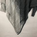 Women's Dip Dye Asymmetrical Poncho/Sweater Size M Size M Photo 8