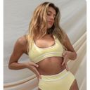 Free People Stone Fox Swim x  Dahlia Top in Pale Banana Yellow NWT XS Photo 0