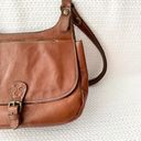 Patricia Nash  Heritage Collection Cognac Smooth Leather London Saddle Crossbody Photo 9